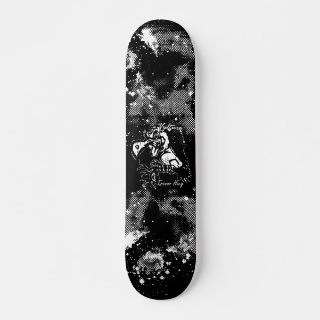 Skateboard Trevor Huey (AKA le Vautour) v2 - Customisé (Devant)