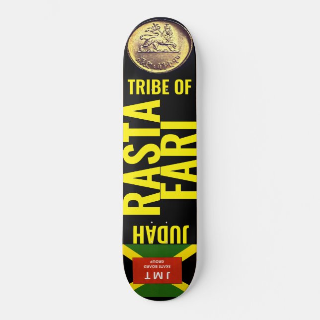 SKATEBOARD TRIBU DE JUDAH : JAMAICA (GEN 49:8) (Recto)