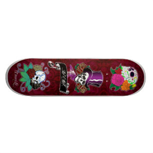 Skateboard Trio frais de crâne