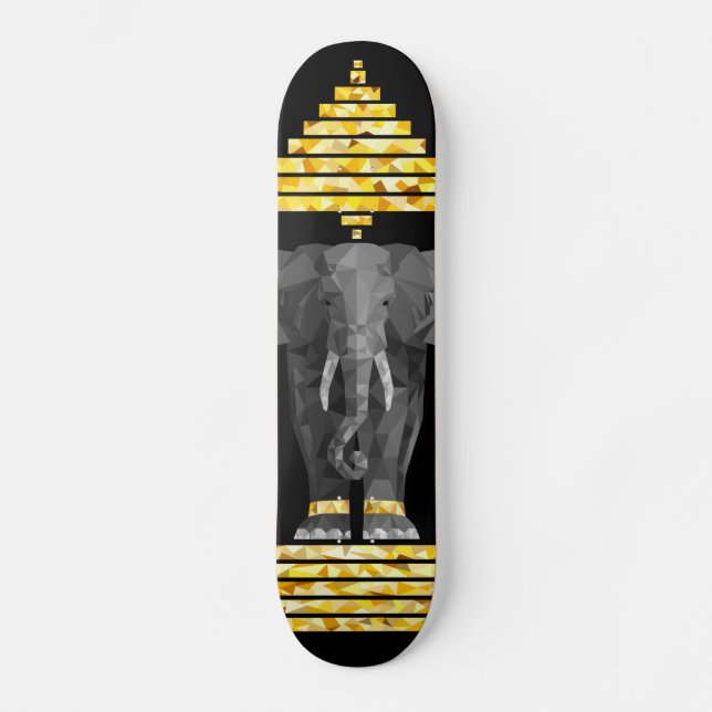 Skateboard Trois ont dirigé l'éléphant (Recto)