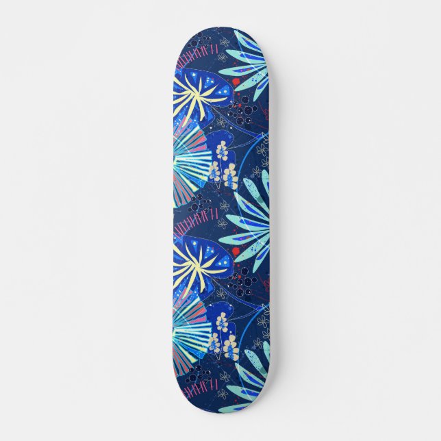 Skateboard tropical Abstrait (Devant)