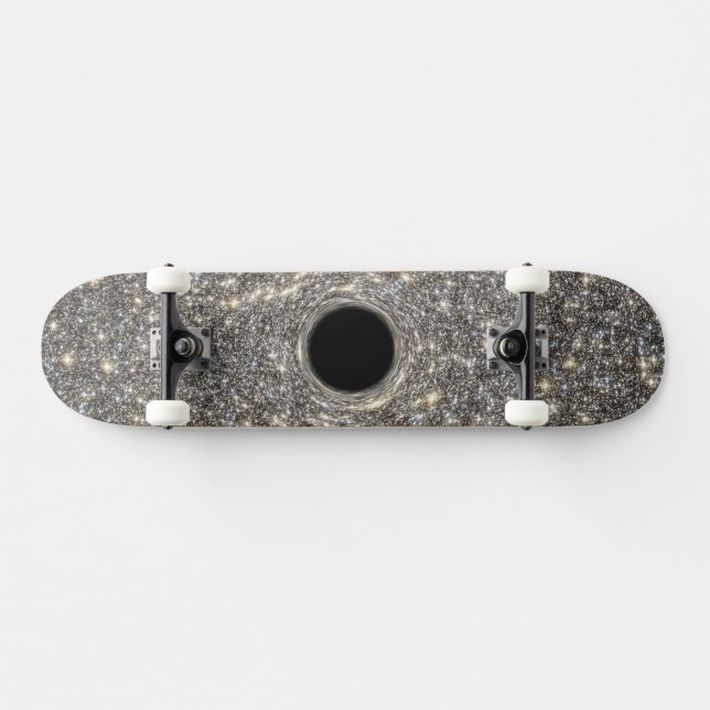 Skateboard Trou Noir Supermassif Au Milieu D'Une Galaxie. (Horz)
