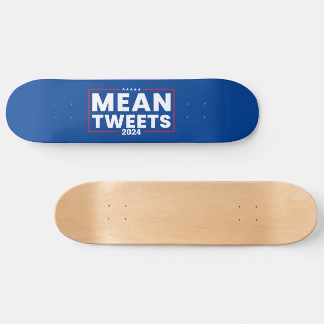 Skateboard Trump 2024 Tweet Moyenne des élections (Horz)