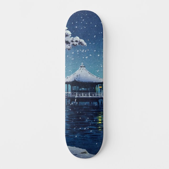 Skateboard Tsuchiya Koitsu - Neige sur l'Ukimido à Katada (Recto)