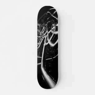 Skateboard Tubes métalliques Abstraits - Rétro
