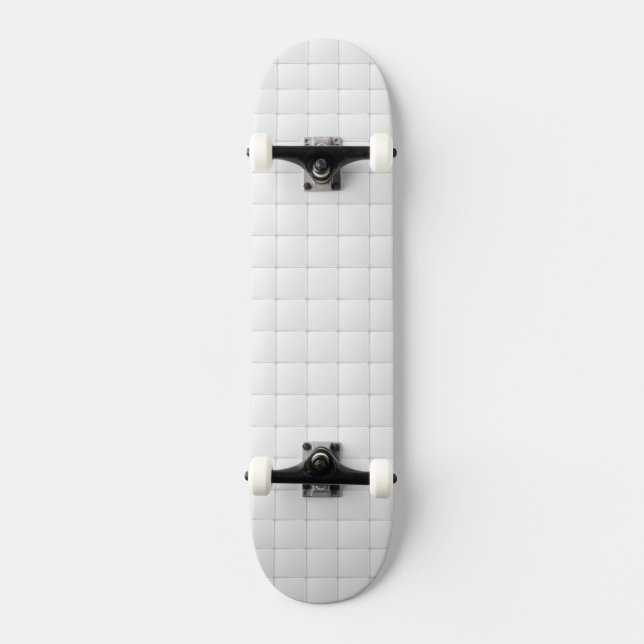 Skateboard Tuile blanche (Recto)