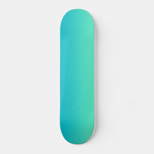 Skateboard Turquoise Ombre (Recto)
