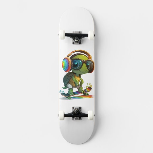 Skateboard Turtle Custom Skateboard (Recto)