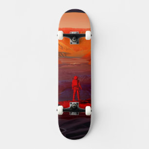 Skateboard Un Astronaute Sur Mars