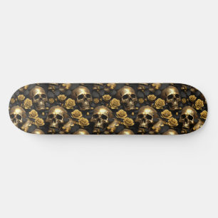Skateboard Un crâne et une série Rose 8
