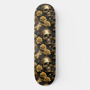 Skateboard Un crâne et une série Rose 8