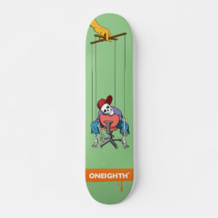 Skateboard Un crâne fatigué. ONHUITIÈME Original de Tokyo