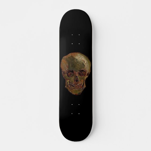 Skateboard Un crâne par Vincent van Gogh (Devant)