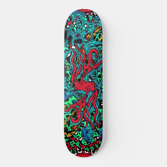Skateboard Un jour intense Glo Psycho Loco Insane Graphics (Recto)