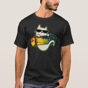 Skateboard und Skateboard Skateboard Cat Deck Art T-Shirt