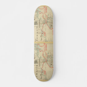 Skateboard Une authentique carte pirate de 1690 (avec ornemen