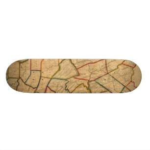 Skateboard Une carte de l'état de la Pennsylvanie