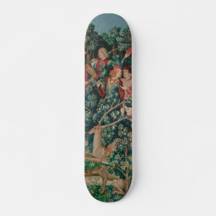 Skateboard Unicorn Hunt Medieval Art - Unicorn