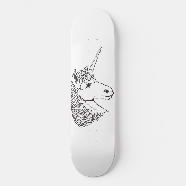 Skateboard Unicorne (Recto)