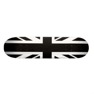 Skateboard Union Jack ~ Noir et Blanc