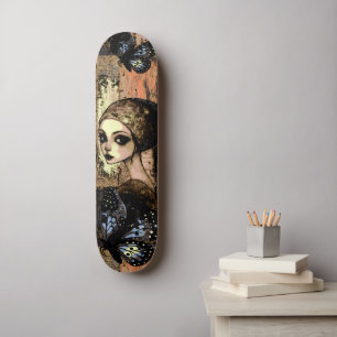 Skateboard Unique Urban Abstrait Street Art Inspirée Grunge