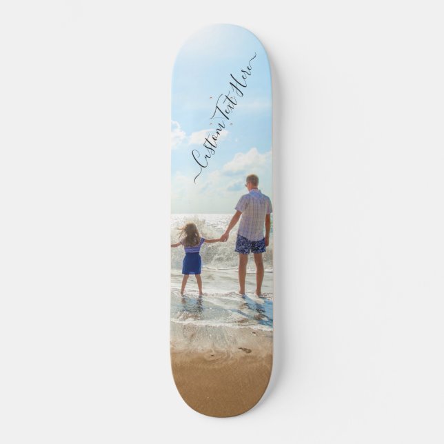 Skateboard Unique votre propre design texte photo personnalis (Recto)