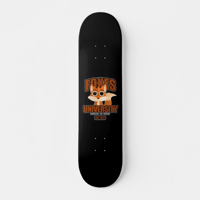 Skateboard Université Foxes (Devant)