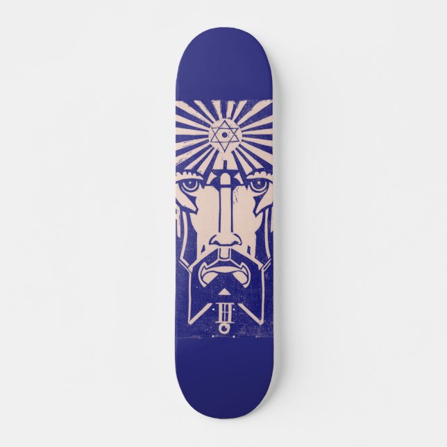 Skateboard Uranus Ciel Dieu Mythologie grecque Bleu (Devant)