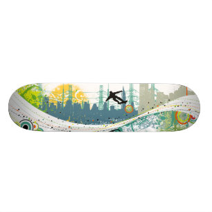 Skateboard urbain-vague