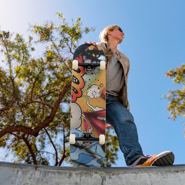 Skateboard Urban Graffiti girl art Skate (Créateur téléchargé)