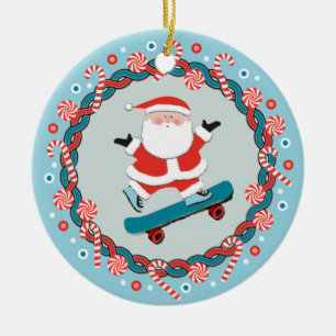 Skateboard-Urlaubsgeschenke Keramik-Ornament Keramik Ornament