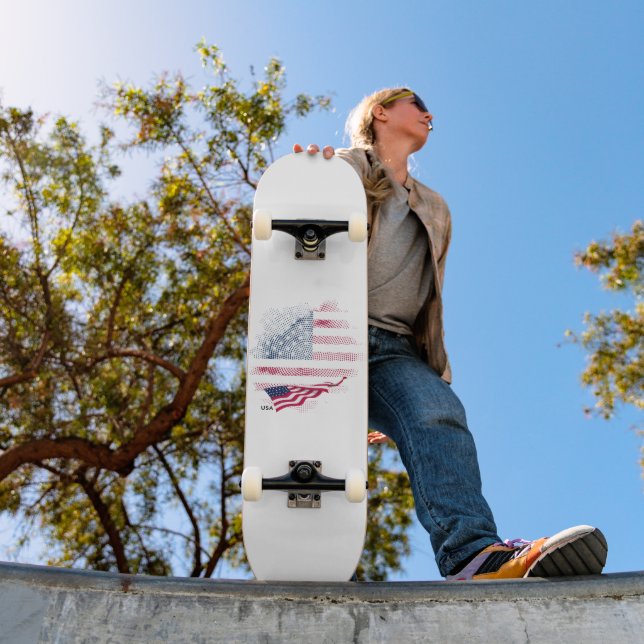 Skateboard USA flag (Extérieur 1)