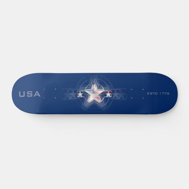 Skateboard USA GEGR. 1776 (Horizontal)