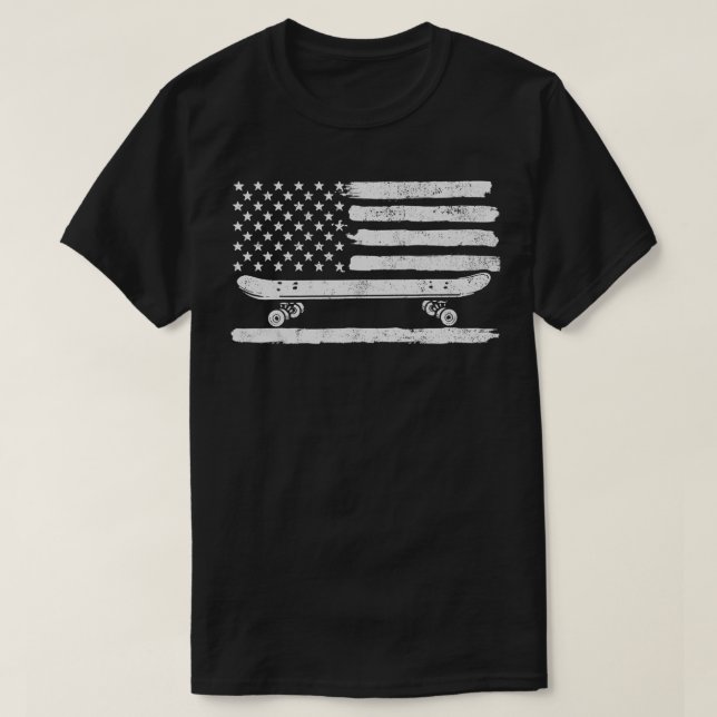 Skateboard USA Skater T-Shirt (Design vorne)