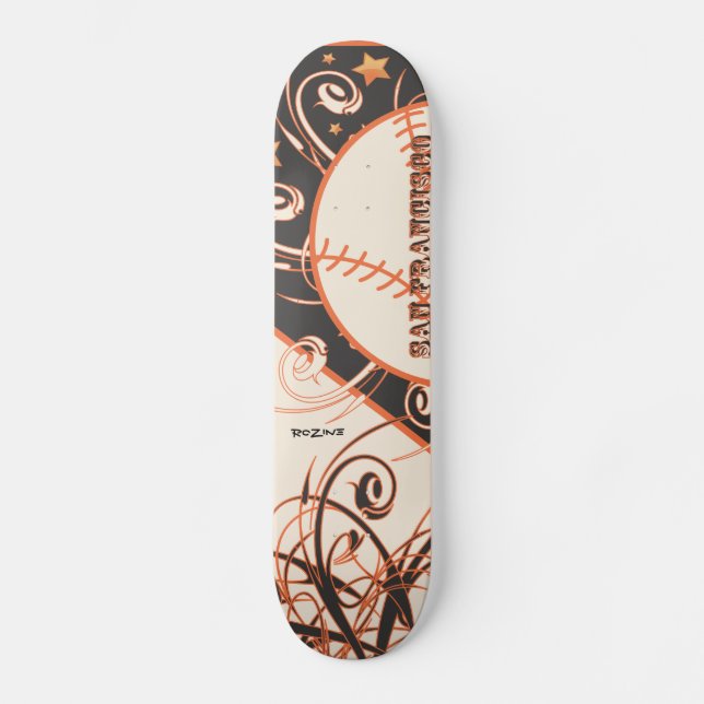 Skateboard USA Sports Team San Francisco Bay Area Baseball (Recto)