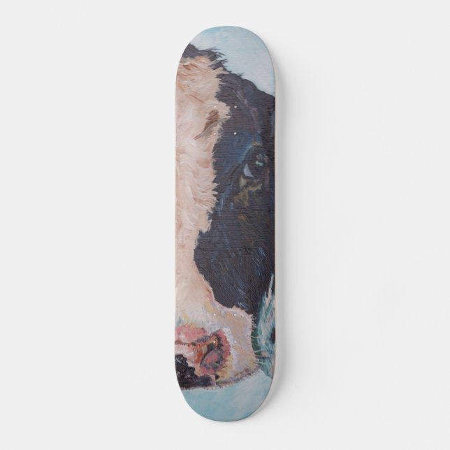 Skateboard Vache frisonne irlandaise (Recto)