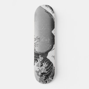 Skateboard vague de peinture artistique japonaise,