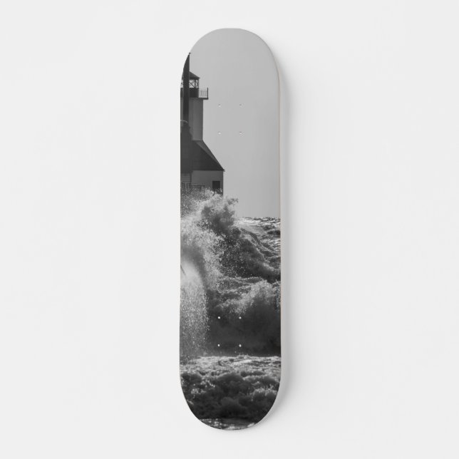 Skateboard Vagues De Fierce En Niveaux De Gris St Joseph (Devant)