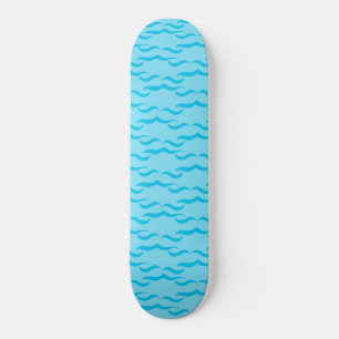 Skateboard Vagues d'eau de mer bleue pastel Océan paisible