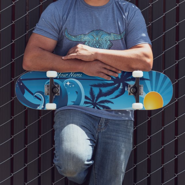 Skateboard vagues, plage+mer+Japon+mont+fuji+surf+océan (Extérieur 3)