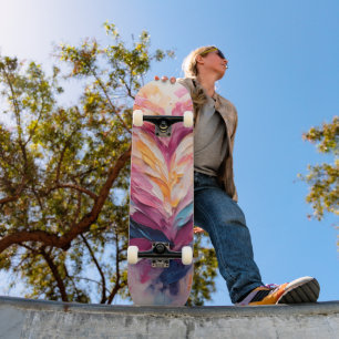 Skateboard Valentine Radiant Love Heart Splash