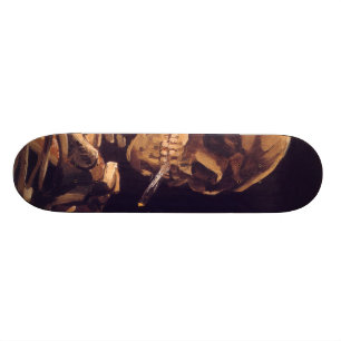 Skateboard Van Gogh : Crâne avec brûler Cigaret