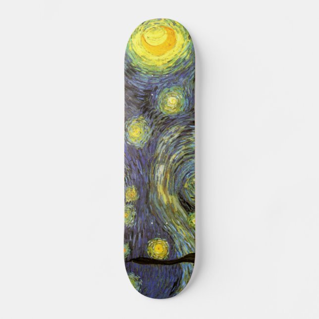 Skateboard Van Gogh : Nuit étoilée (Recto)