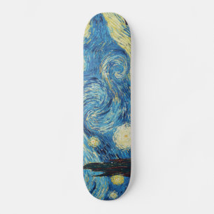 Skateboard Van Gogh Starry Classic Nuit Impressionnisme Art