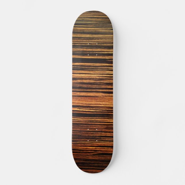 Skateboard Vénèbre en bois foncé (Recto)