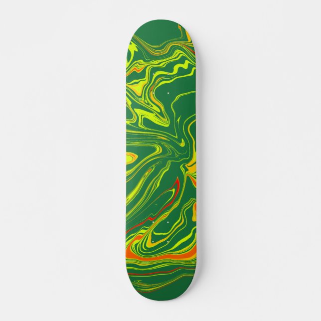 Skateboard verde con amarillo (Devant)