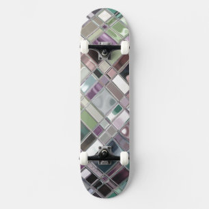 Skateboard Verre comme Shiney Mosaic Motif