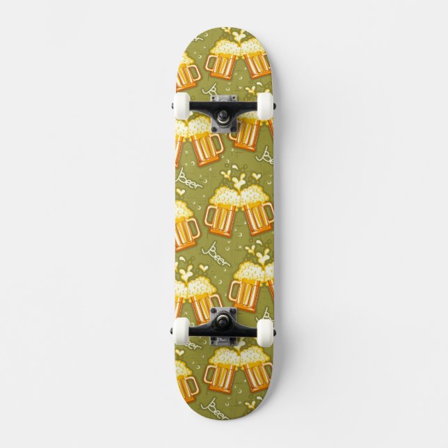 Skateboard Verres de motif de bière (Recto)