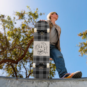 SKATEBOARD VIEUX HOMME AMUSANT STICKING OUVERT DE LA LANGUE S