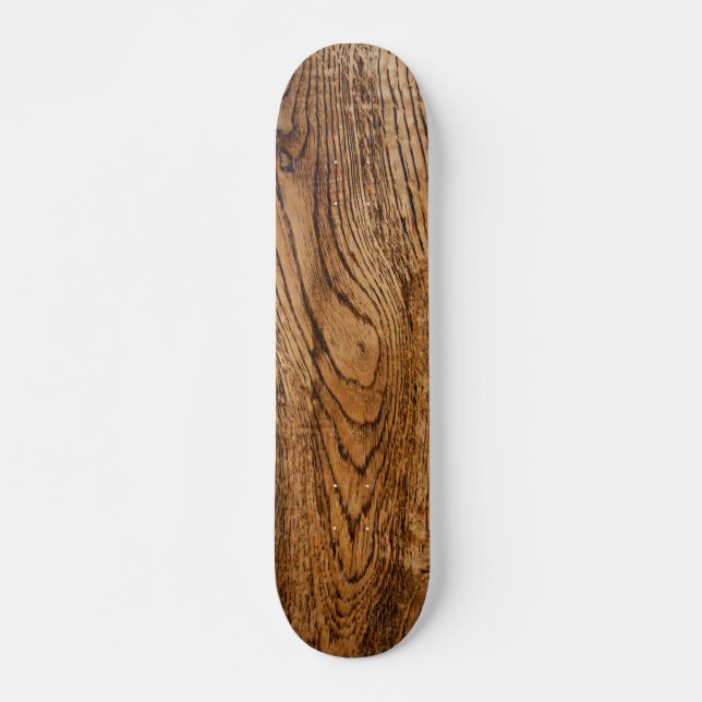 Skateboard Vieux regard du bois de grain (Devant)